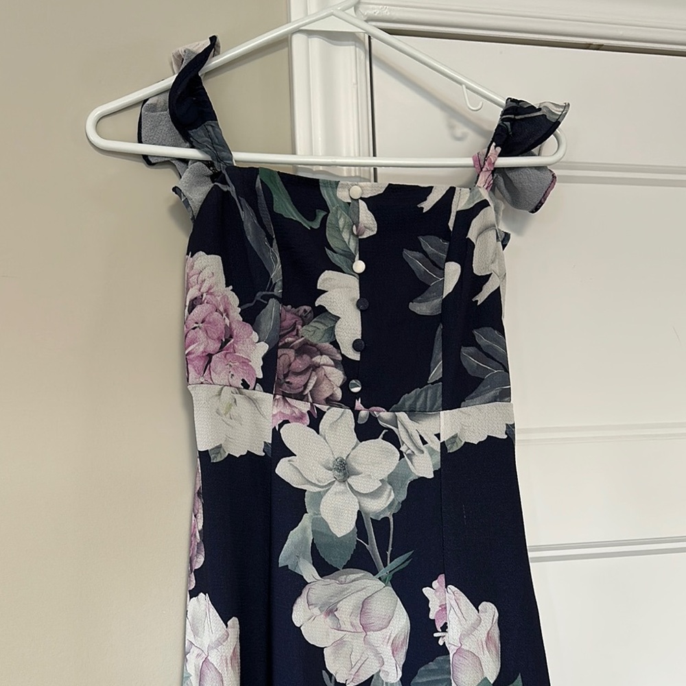 Floral Off-Shoulder Women’s Maxi Dress - size 8
